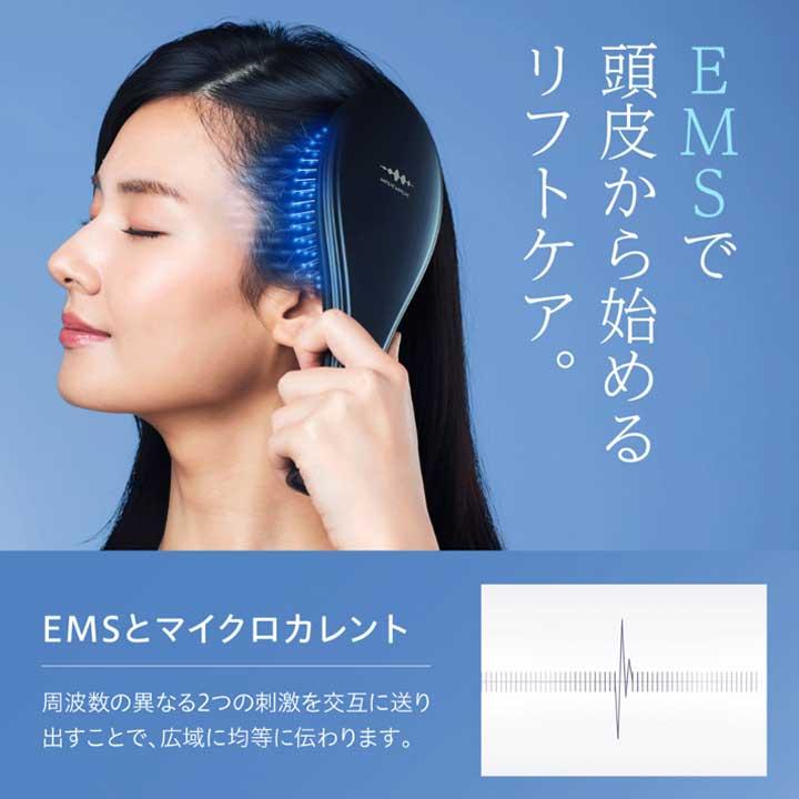 WAVEWAVE WAVEWAVE EMS EMS Brush Air ブラック EMSクッションブラシ WH41-01 ウェーブウェーブ ...