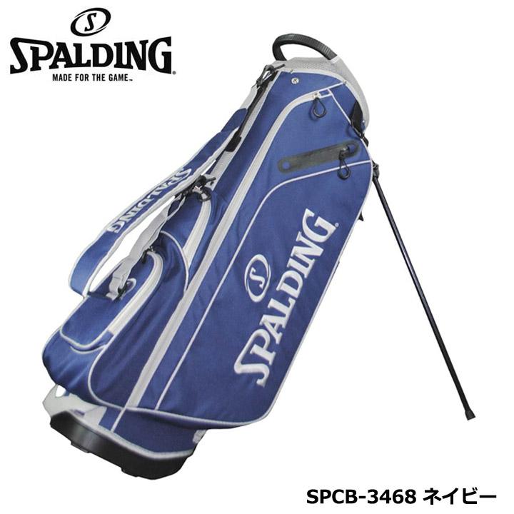 スポルディング 9.5型キャディバッグ SPCB-3468 スタンドバッグ (ネイビー)  ６分割 47インチ対応   Stand Bag  ゴルフバッグ  スタンド式 SPALDING レザックス  LEZAX SPALDING（スポルディング） 9.5型キャディバッグ SPCB-3468 スタンド