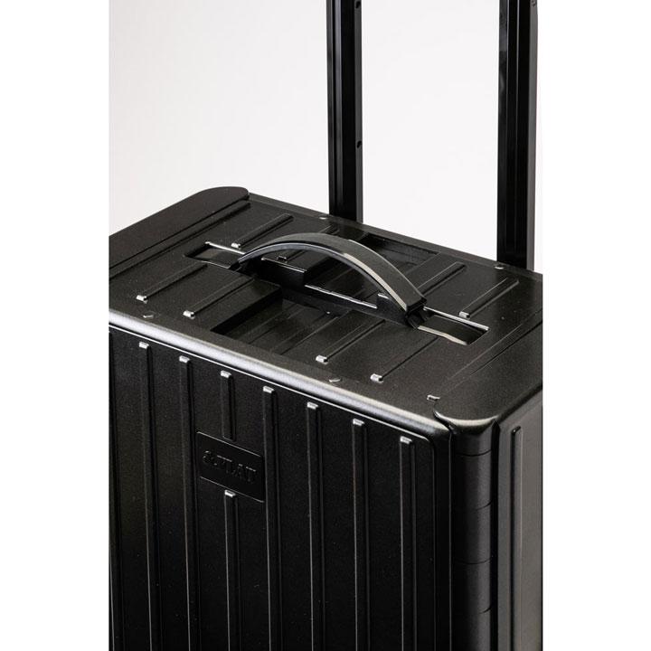 アンドフラット&FLATブラックメタリック折り畳キャリーFL14-4-00001 ＆.FLAT 送料無料 正規品 スーツケース 機内持ち込み &FLAT