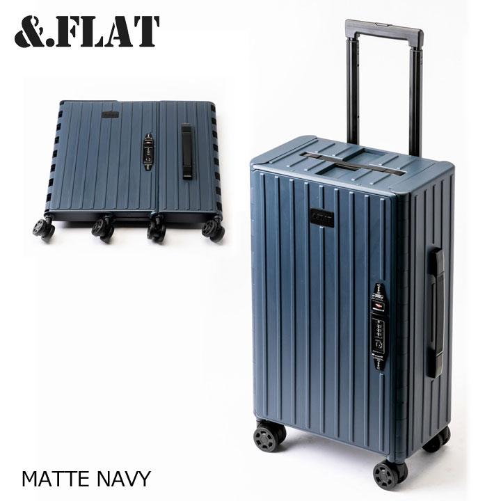&.FLAT アンドフラット 折り畳みキャリーケース マットカラー ネイビー 35L FL14-4-00002 COMPACY CARRY CASE MATTE COLOR NAVY ＆.FLAT &.FLAT アンドフラット 折り畳みキャリーケース マットカラー