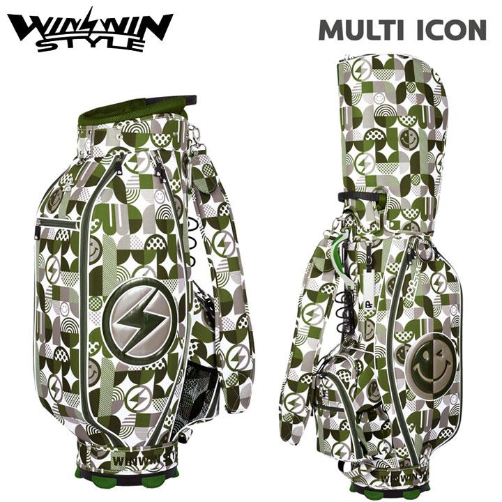 ウィンウィンスタイル CB-160 マルチアイコン (カーキ)  軽量 カートバッグ MULTI ICON CART BAG ゴルフキャディバッグ WINWIN STYLE WINWIN STYLE（ウィンウィンスタイル） CB-160 マルチアイコン (カーキ