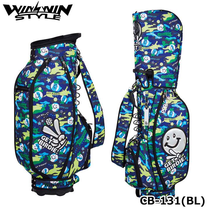 ウィンウィンスタイル CB-131（ブルー） ゲットバーディ カモ マルチカラー GET BIRDIE! CAMO MULTI COLOR CART BAG ゴルフキャディバッグ WINWIN STYLE WINWIN STYLE（ウィンウィンスタイル） CB-131（ブルー） ゲット