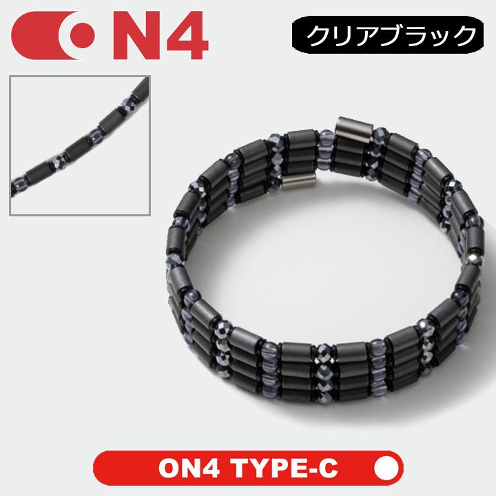 ON4 TYPE-C 磁気ネックレス クリアブラック ネックレス メンズ レディース 男女兼用 医療機器 肩こり解消 スタイリッシュ軽量 スポーツタイプ
