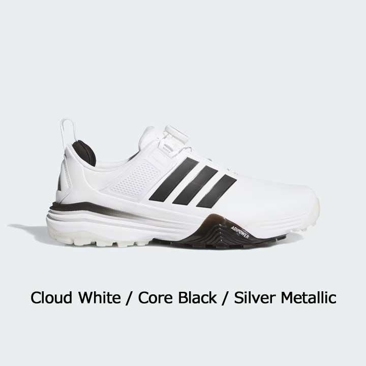 アディダス OOM30 アディパワー 26 ボア スパイクレス JS4138 ホワイト/ブラック ゴルフシューズ adidas GOLF ADIPOWER 26 BOA 2026_1