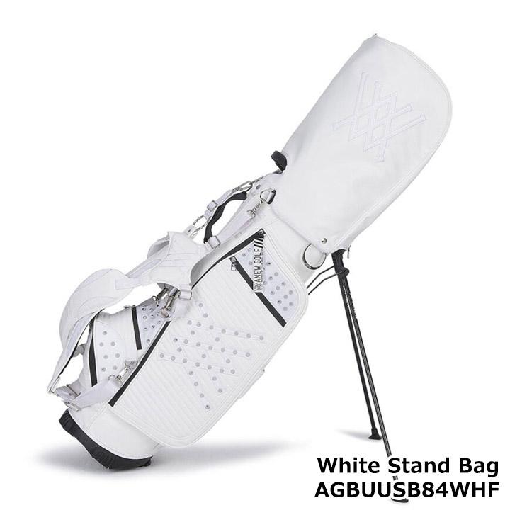 アニュー AGBUUSB84WHF ホワイトスタンドバッグ（WHITE） 5分割 キャディバッグ  ANEW Blossom Stand Bag アニュー AGBUUSB84WHF ホワイトスタンドバッグ（WHITE） 5分割