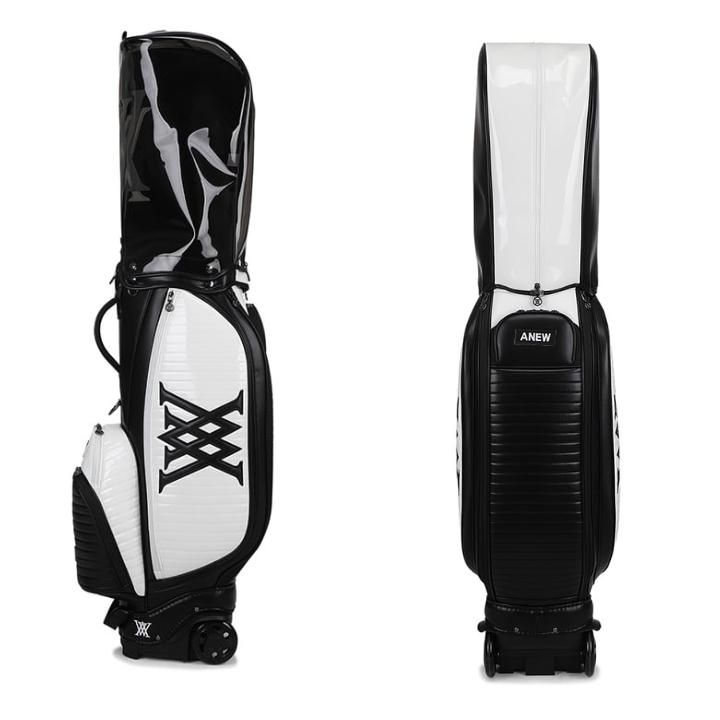 【うえさん】ANEW GOLF キャリーバッグ ロッカーバッグ キャスター アニュー AGDUUCB01BKF ヘブンキャスター付きキャディバッグ（BLACK