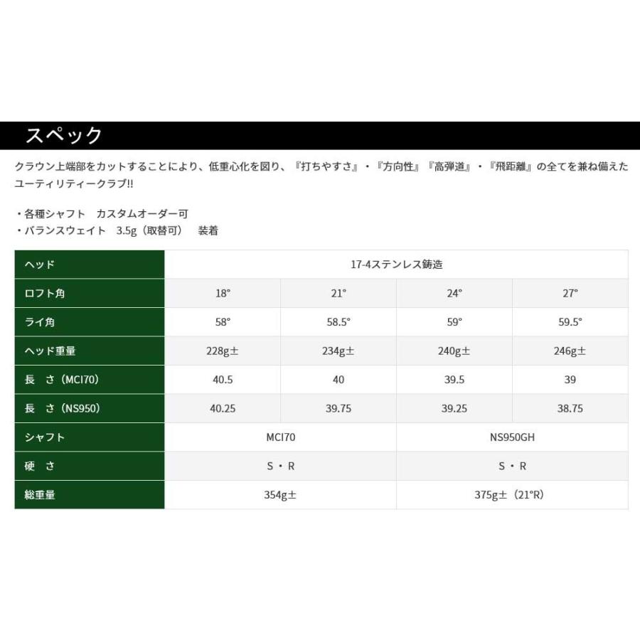 アストロツアー　ユーティリティ18度 アストロツアー ユーティリティ18度 アストロツアー ユーティリティ18