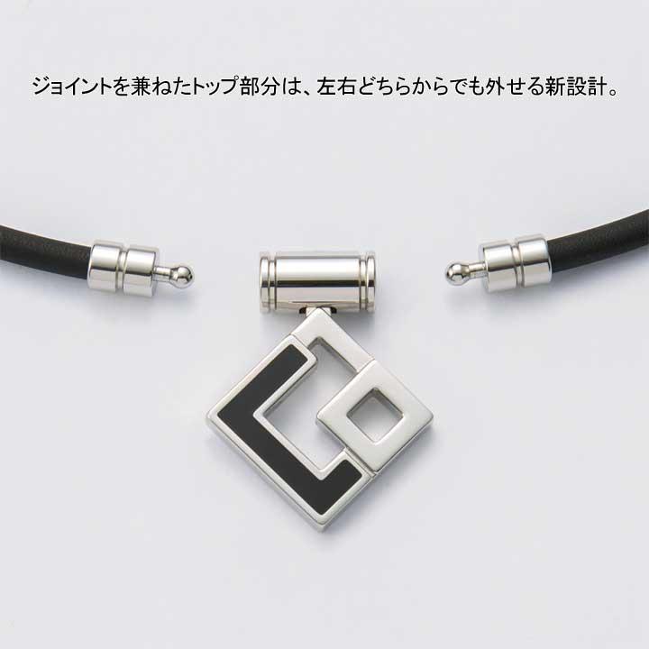 美品❗ コラントッテ TAO ネックレス AURA　シルバー&ブラック コラントッテ TAO ネックレス AURA(LL ( 51cm ) シルバー