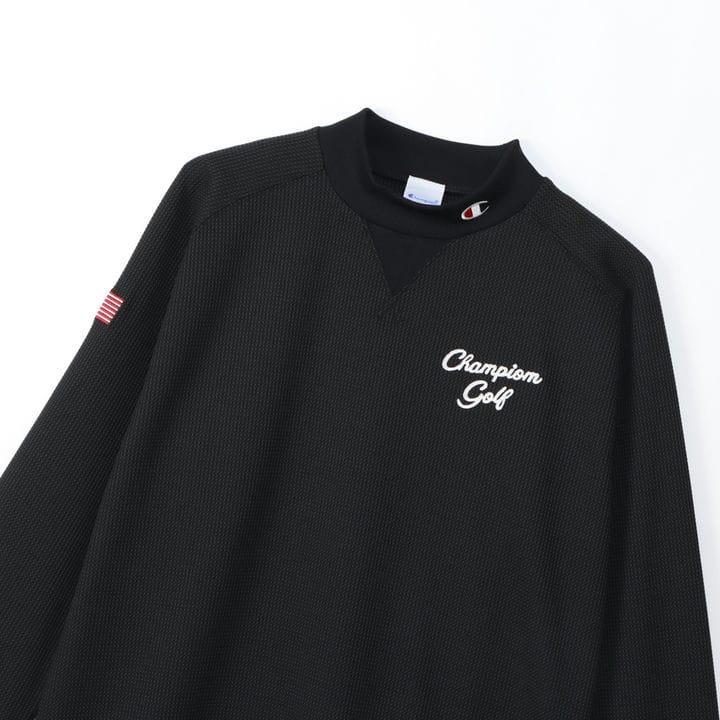 C3-YG404 チャンピオン ゴルフ モックネックシャツ Mサイズ ブラック(090) 即納｜full-shot｜04