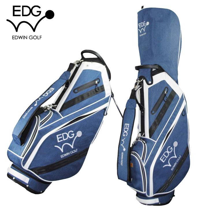 EDWIN GOLF 9.5型スタンドバッグ EDCB-3479 キャディバッグ (ネイビー
