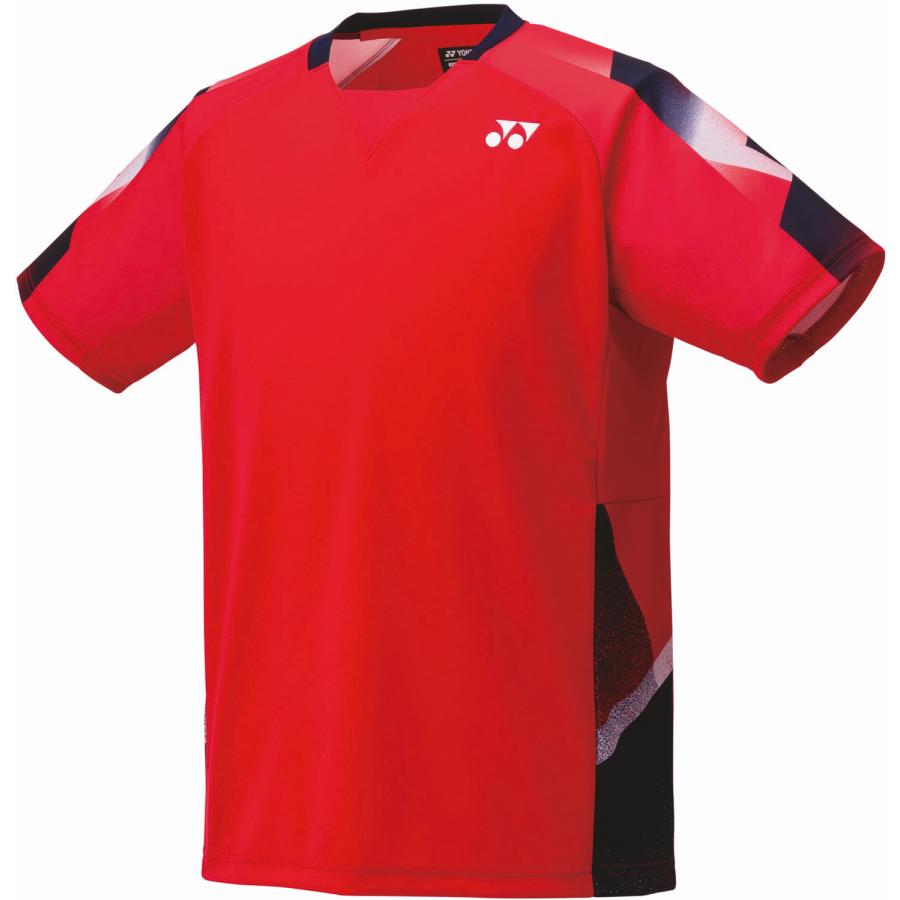 ゲームシャツ（フィットスタイル）　サンセットレッド　Ｏ YONEX（ヨネックス） ユニゲームシャツ(フィットスタイル) サンセット