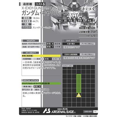 BANDAI アーセナルベース LX03-059 ガンダム・キャリバーン【SEC