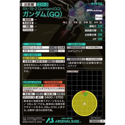 BANDAI（バンダイ） アーセナルベース PR-423 ガンダム（GQ）【PR