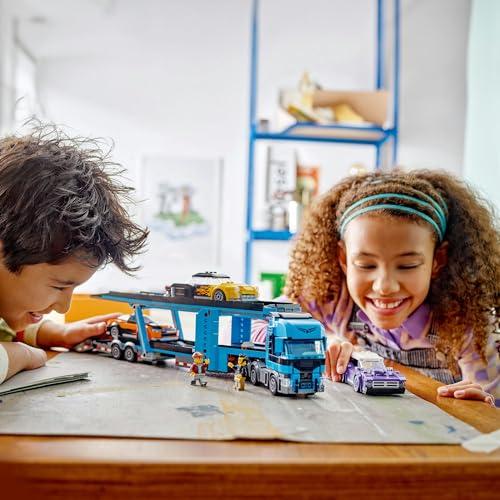 レゴ(LEGO) シティ スポーツカー輸送車 おもちゃ 玩具 誕生日 プレゼント ブロック 男の子 女の子 子供 7歳 8歳 9歳 小学生 乗り物 車 ミニカー 60408