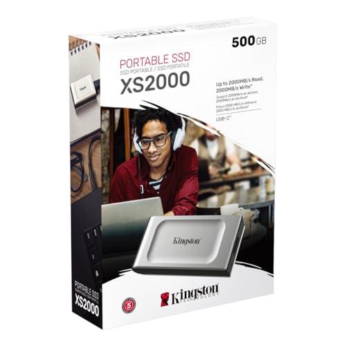 キングストン 外付け SSD 500GB USB3.2 Gen2x2 読出最大2000MB/秒 防滴