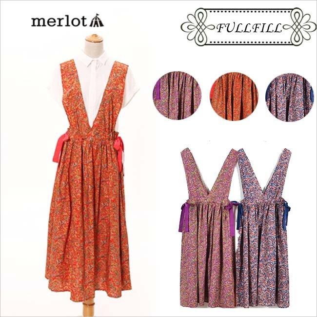 ジャンスカ ワンピース Merlot メルロー ペイズリー レディース Op Fullfill 通販 Yahoo ショッピング