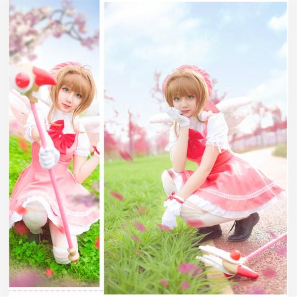 フルセット Cosplay コスプレ衣装 カードキャプターさくら 変装 Ccさくら 文化祭 服 Cosplay コスプレ