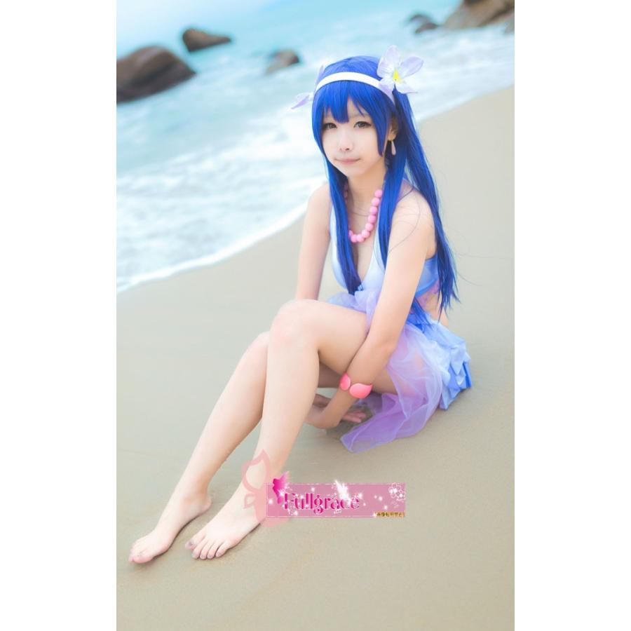 コスプレ衣装 ラブライブ 水着 園田海未 そのだうみ 夏色えがおで コスプレ コスチューム al029c0｜fullgrace