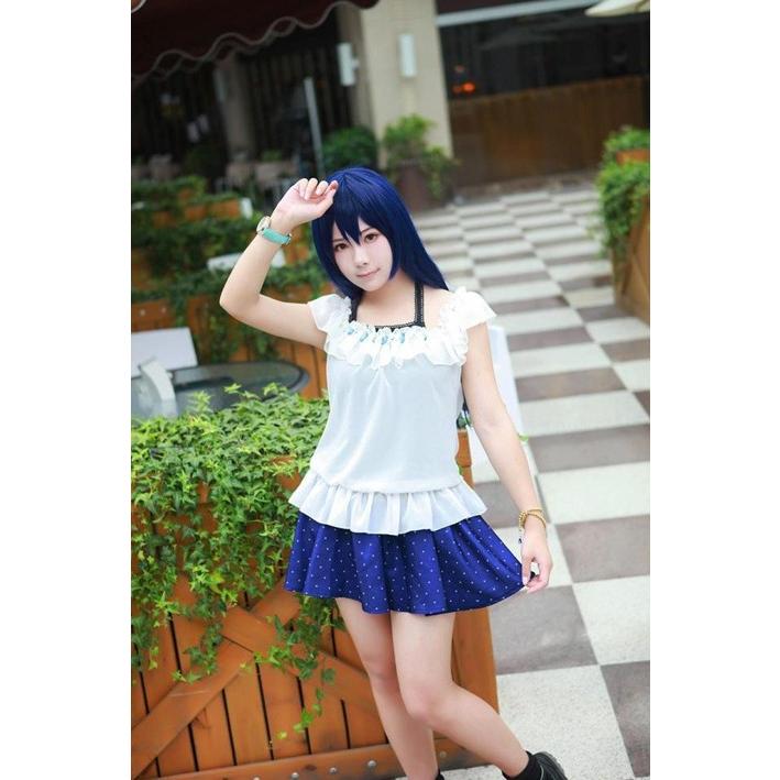 園田海未 スクフェス 園田海未 Love Live 日常服 ラブライブ コスプレ衣装 ブレスレット追加可 腕時計追加可の画像
