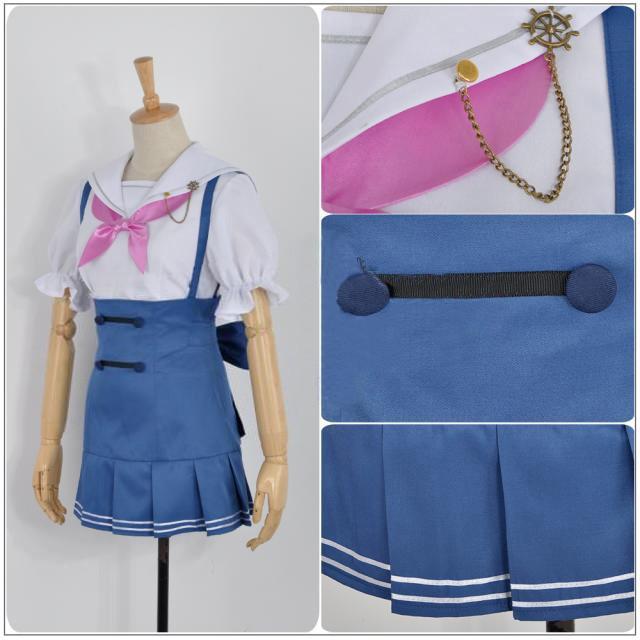 東條希 とうじょう のぞみ ラブライブ 海軍 未覚醒 セーラー服 舞台装 コスプレ 衣装 LoveLive コスチューム_3