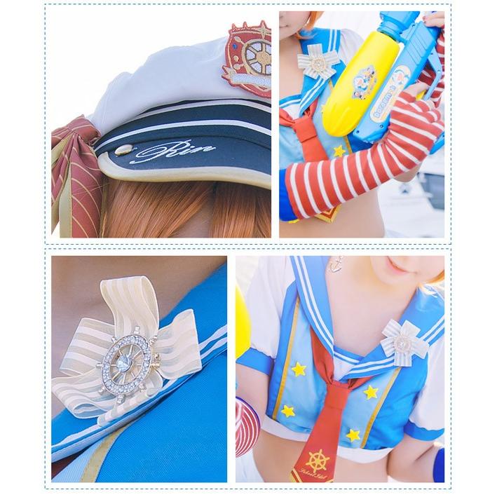 星空凛 マリン編UR コスプレ衣装 ラブライブ love live 星空凛 マリン編UR コスプレ衣装 コスプレ コスチューム 仮装｜fullgrace｜05