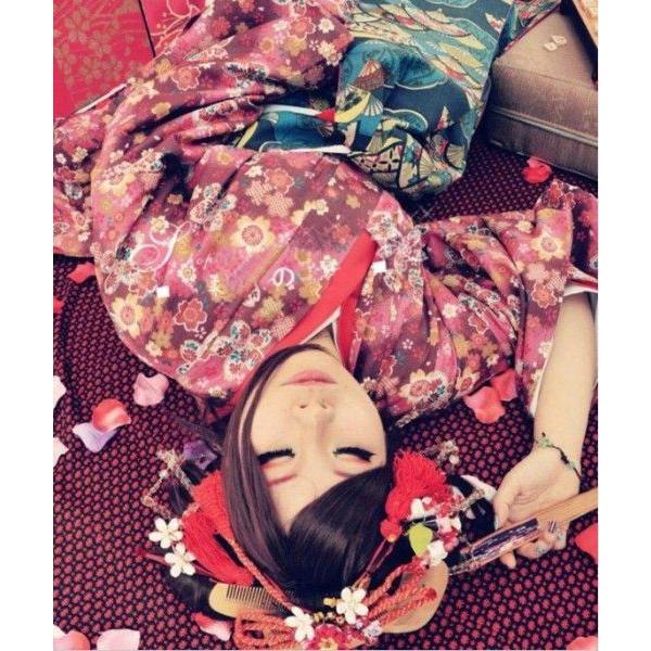 千本桜 メイコ MEIKO 和服 着物 コスプレ衣装AA002F/代引不可 : フル 