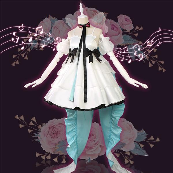 初音ミクライブイベント「HATSUNE MIKU WITH YOU 2019」コスプレ衣装 8点セット S M L XL コスチューム 学園祭 イベント 文化祭 仮装 変装 |  | 01