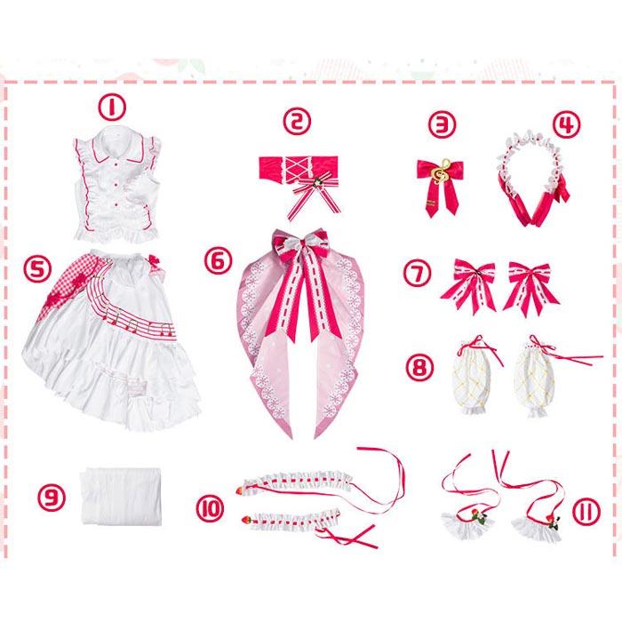 VOCALOID ボーカロイド  初音ミク いちご 15th Anniversary Ver. コスプレ衣装 靴 ウィッグ |  | 08