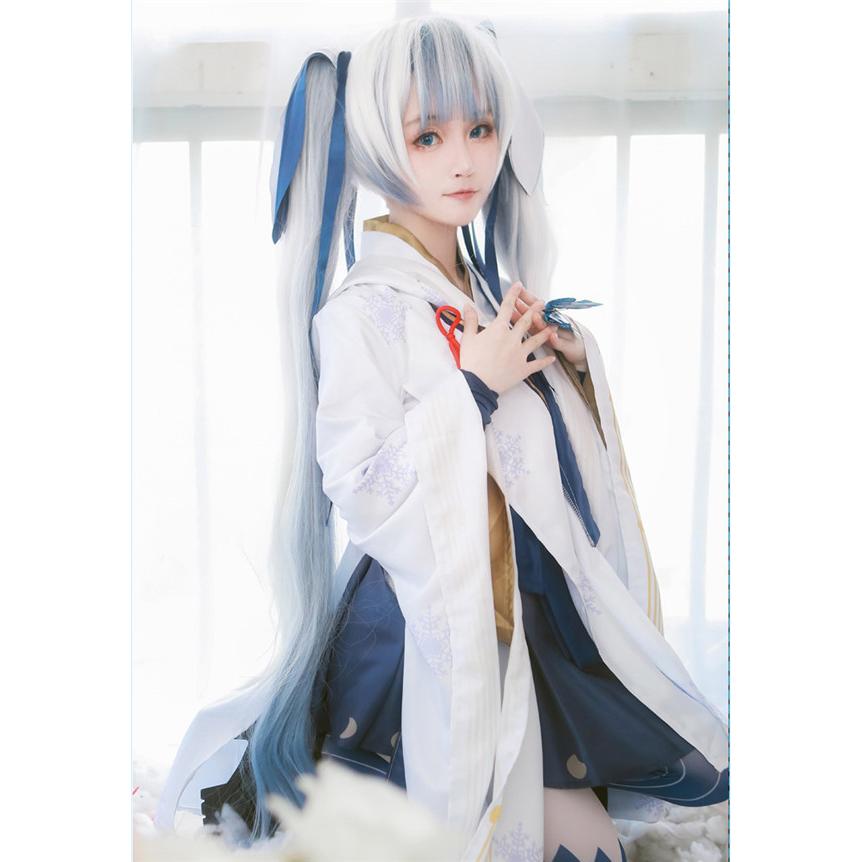 初音ミク/Hatsune Miku 風 雪の巫女 コスプレ 衣装 着物 浴衣