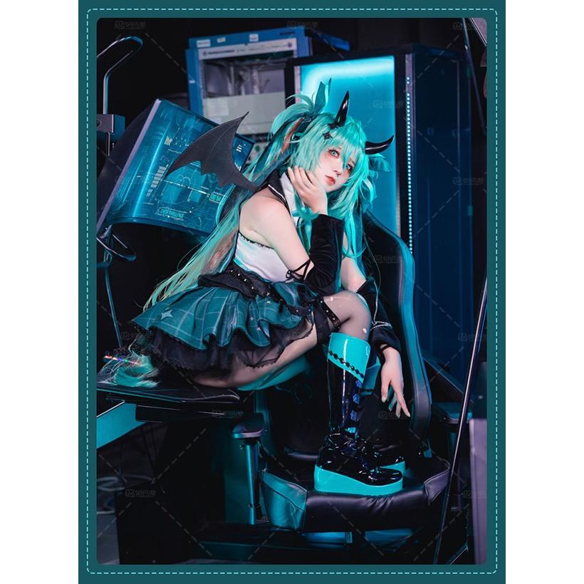 初音ミク×ラスカル あらいぐまラスカル 2023 超可愛い 悪魔 ミニ丈 コスチューム ※ウィッグ 靴　追加可能　 |  | 03