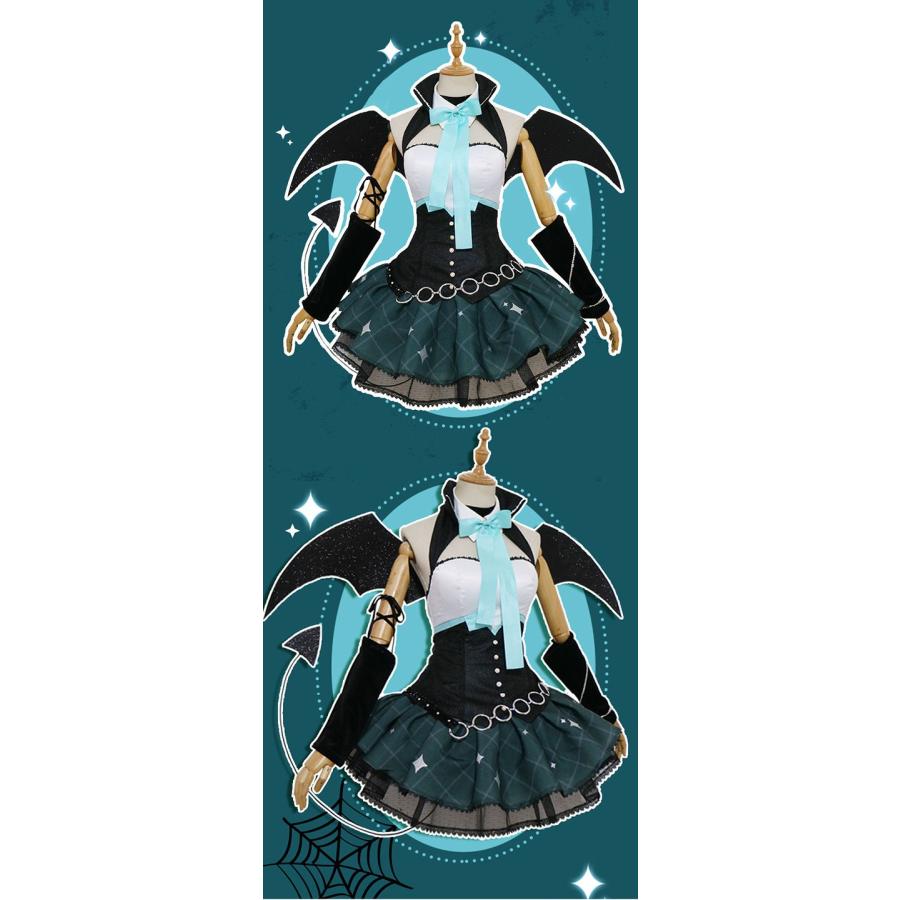 初音ミク×ラスカル あらいぐまラスカル 2023 超可愛い 悪魔 ミニ丈 コスチューム ※ウィッグ 靴　追加可能　 |  | 06