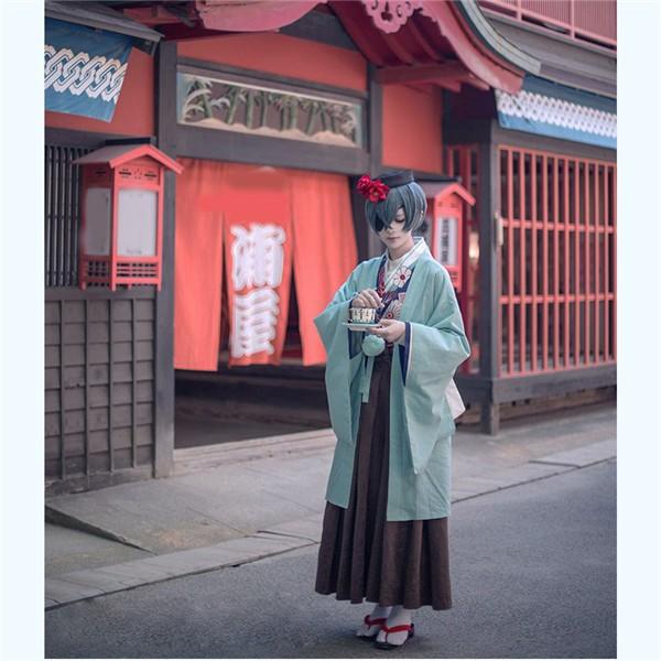 黒執事 コスプレ シエル・ファントムハイヴ 和服 幽喜茶屋 Funtom Cafe ファントムカフェ コスチューム コスプレ 衣装 シエル |  | 01