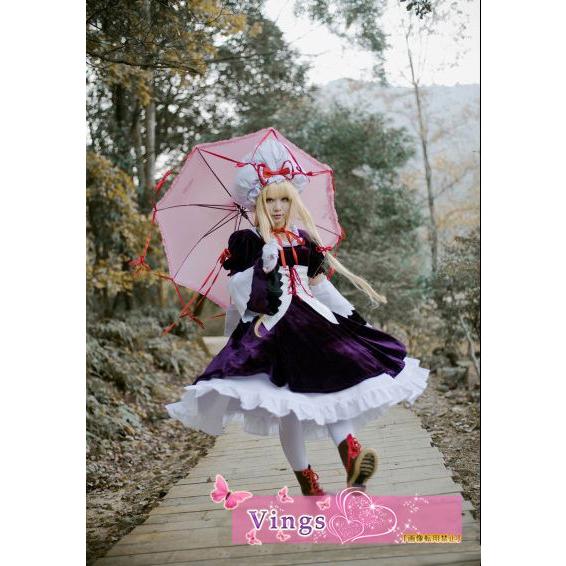 八雲紫 東方Project コスプレ衣装 セット商品 コスプレ衣装+ 八雲紫 東方Project コスプレ衣装 セット商品 コスプレ衣装+
