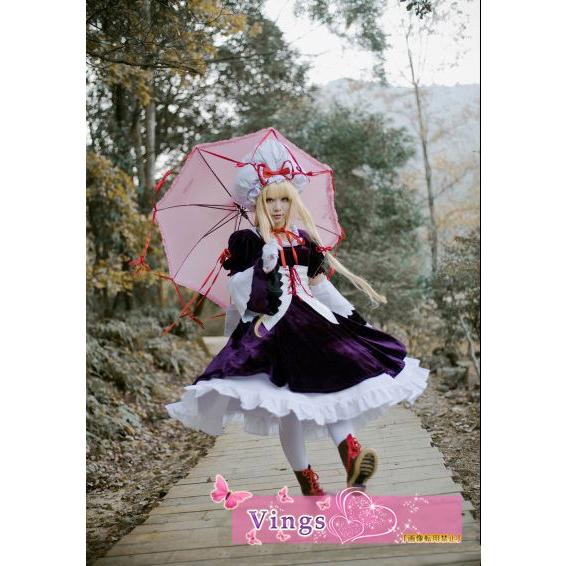 八雲紫 東方Project コスプレ衣装 八雲紫 セット商品 コスプレ衣装+