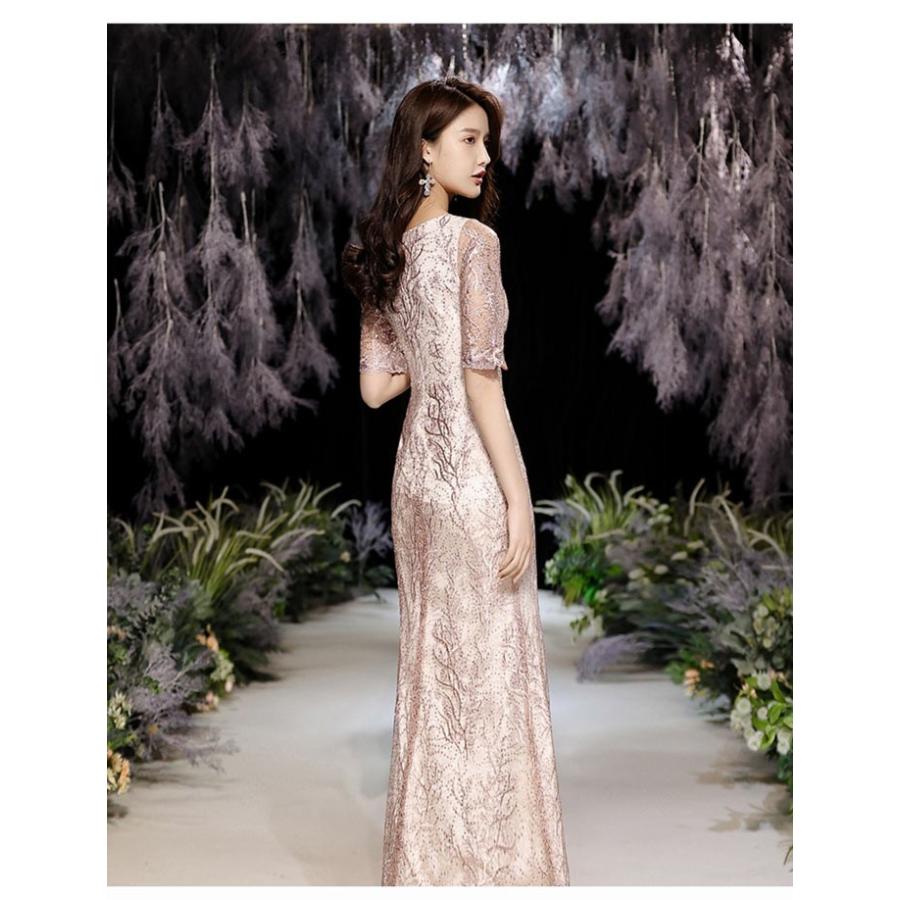 イブニングドレス ロングドレス カラオケドレス  ピンク ステージドレス ラージサイズ SS-3l パーティードレス スパンコール衣装 ミセス 発表会 演奏会用ドレス ピアノ 合唱 披露宴 舞台衣装 お呼ばれ 結婚式 イブニングドレス ロングドレス カラオケドレス ピンク ラージサイズ