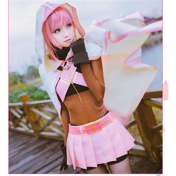 魔法少女まどか 環 いろは ウィッグ 靴 道具 追加可 コスプレ衣装 忘年会 文化祭 余興 コスチューム_1
