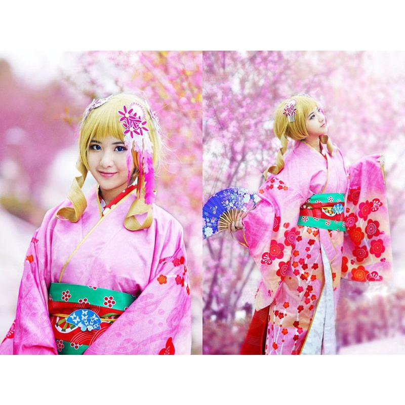 舞妓マミさんの和服 コスプレ衣装 着物 魔法少女まどか マギカ 舞妓巴 マミ コスプレ衣装 巴マミ 舞妓Ver コスプレ衣装 | 