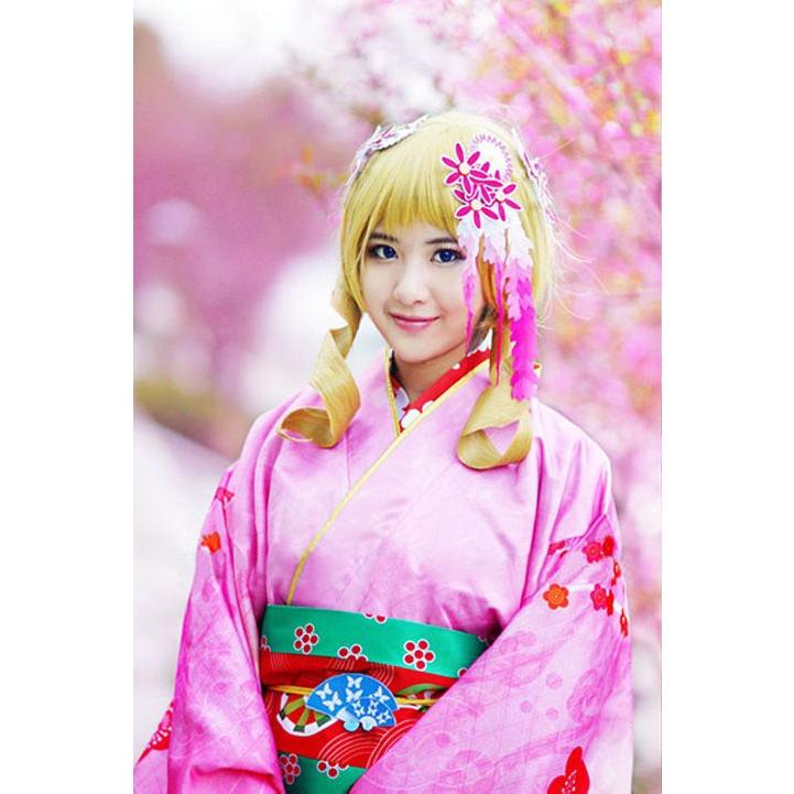 舞妓マミさんの和服 コスプレ衣装 着物 魔法少女まどか マギカ 舞妓巴 マミ コスプレ衣装 巴マミ 舞妓Ver コスプレ衣装 |  | 03