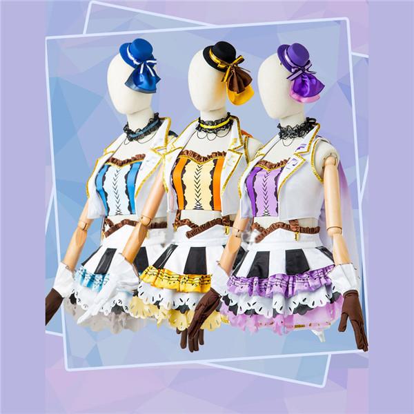Aqours 小原鞠莉 スクフェス バレンタイン コスプレ衣装 Amazon.co.jp: 小原鞠莉 SR バレンタイン編Part3 空色