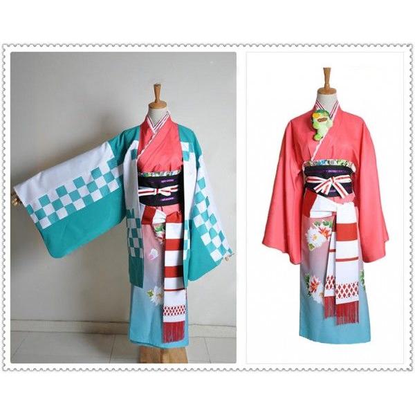 杜山しえみ 三巻表紙 和服 着物 青の祓魔師 杜山しえみ 着物 豪華セット 青の祓魔師 コスプレ衣装_1