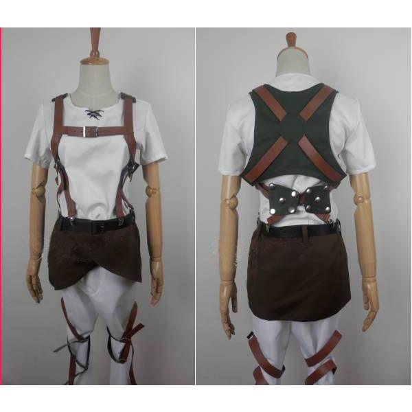 進撃の巨人 コスプレ衣装アニメ コスチューム コスプレ衣装 進撃の巨人 調査兵団 リヴァイ 商品 B7023F/代引不可_1