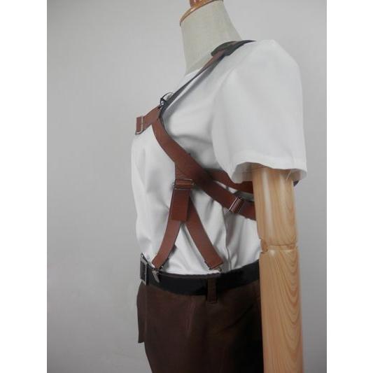 進撃の巨人 コスプレ衣装アニメ コスチューム コスプレ衣装 進撃の巨人 調査兵団 リヴァイ 商品 B7023F/代引不可_2