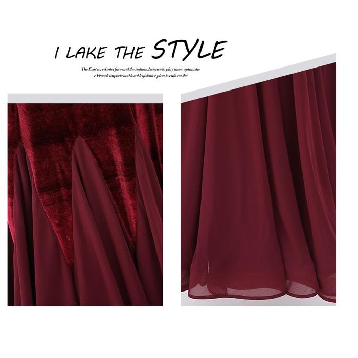 社交ダンス ドレス 練習着 競技着 長袖 レース 透け感 豪華 パーティー モダン スタンダード ルンバ 専用 発表会 開場ドレス ストレッチ ワインレッド S-2XL |  | 11