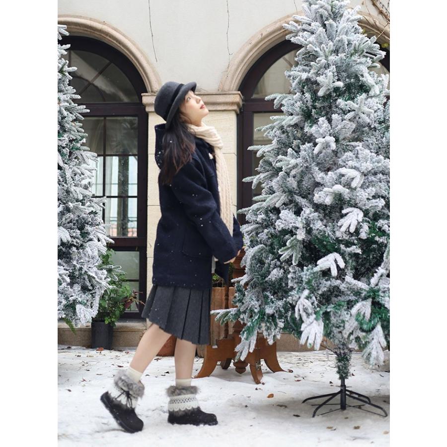 ブーツ レディース ムートンブーツ ショートブーツ 裏起毛 暖かい ファー付き レースデザイン 冬靴 防寒 美脚 カジュアル 黒 ベージュ ブラウン |  | 11