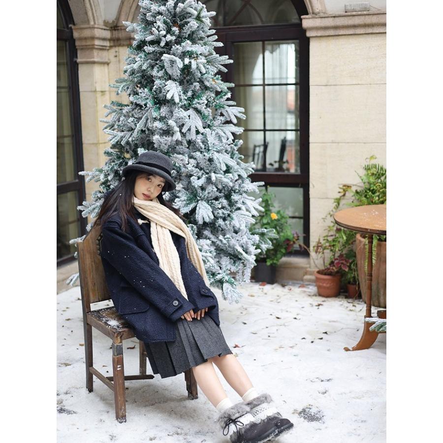 ブーツ レディース ムートンブーツ ショートブーツ 裏起毛 暖かい ファー付き レースデザイン 冬靴 防寒 美脚 カジュアル 黒 ベージュ ブラウン |  | 12