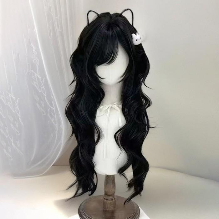 ロリータ ウィッグ ロング ウェーブ 巻き髪 ブラウン 前髪あり 自然 耐熱 甘ロリ クラシカル 姫系 ゴスロリ コスプレ 撮影 イベント レディース かつら |  | 07