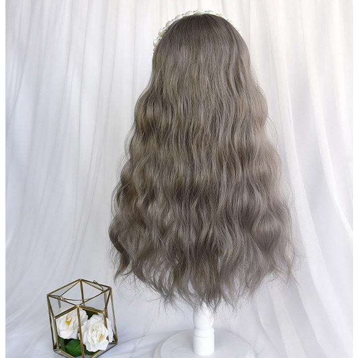 ロリータ ウィッグ ロング ウェーブ グレー 灰色 巻き髪 フルウィッグ 耐熱 前髪あり かつら 甘ロリ ゴスロリ クラシカル 原宿系 コスプレ 仮装 レディース |  | 04