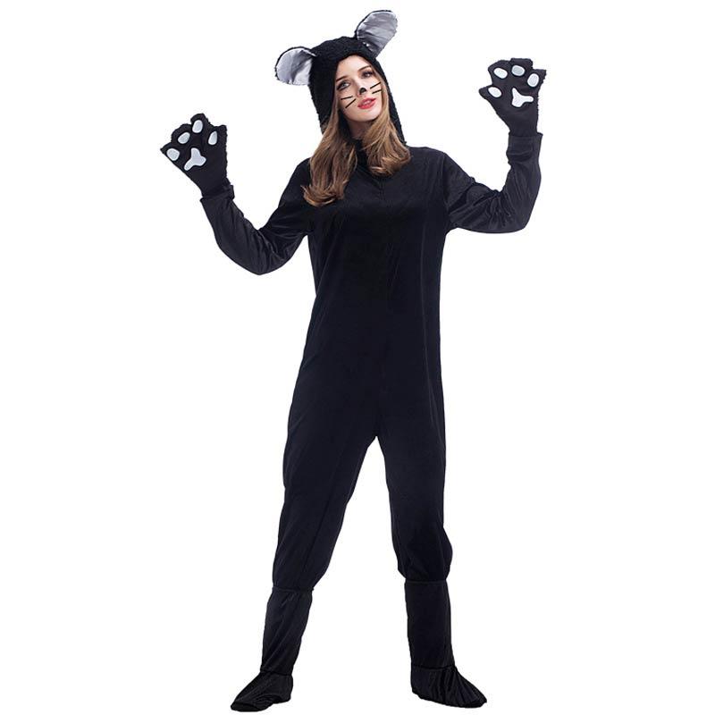 ハロウィン コスチューム ハロウィン 男性 子ども 女性 猫 猫耳 オールインワン セクシー コスプレ衣装 黒猫 しっぽ ネコ バニーガール 仮装 |  | 04