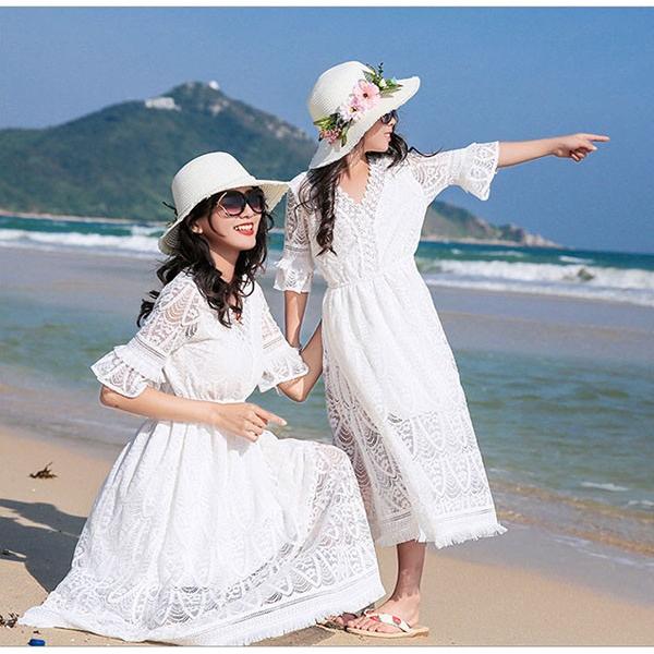 美品　夏プラダ　サラサラ刺繍ワンピース　オフホワイト ワンピース レディース オフショルダー ホワイト 白 透け感 シアー感
