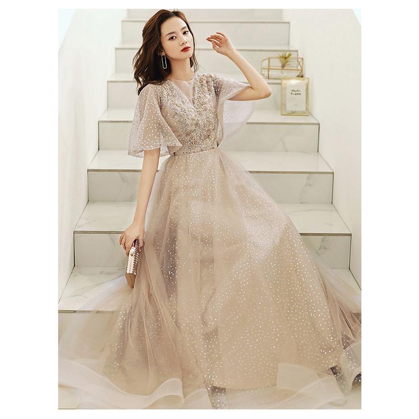 パーティードレス ロングドレス 大人 ピアノ発表会 ドレス 演奏会 結婚